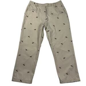 Tommy Hilfiger Golf Women’s Dragonfly Embroidered Khaki Chino Pants Size 4